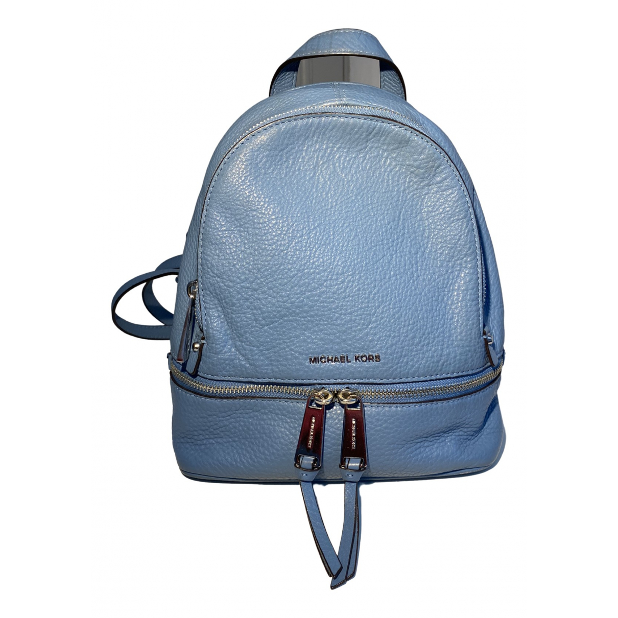 Rhea leather backpack Michael Kors Blue 